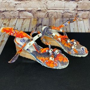 SUGAR WEDGE TIE PAISLEY SANDAL MULTI COLOR 8